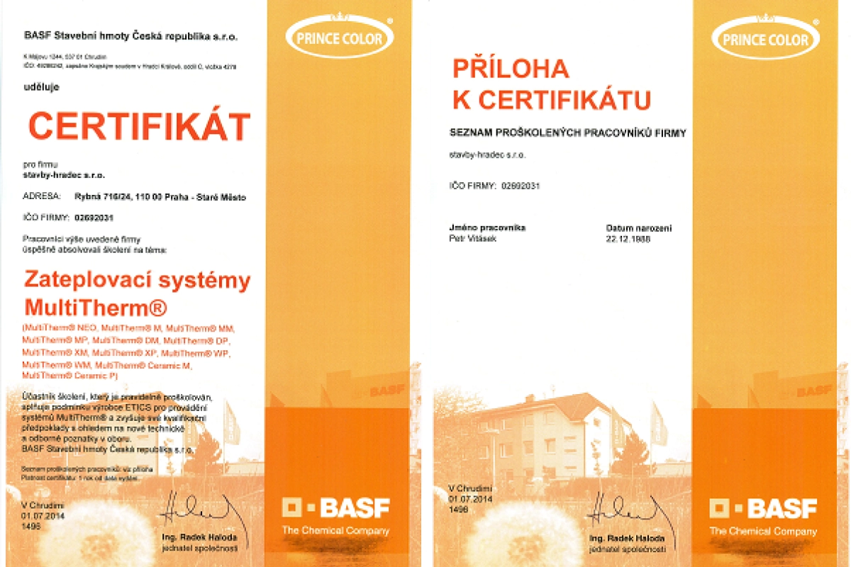 Certifikáty - 1